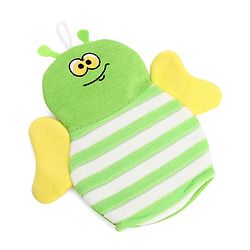Babyhug Bee Shape Bath Glove - Green