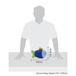 Babyhug Fish Shape Bath Glove - Blue