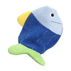 Babyhug Fish Shape Bath Glove - Blue