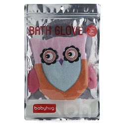 Babyhug Owl Shape Bath Glove - Orange