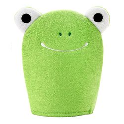 Babyhug Froggy Design Bath Glove - Green