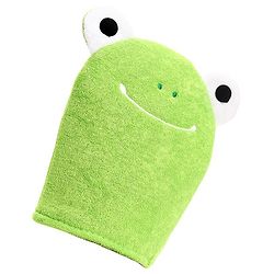 Babyhug Froggy Design Bath Glove - Green