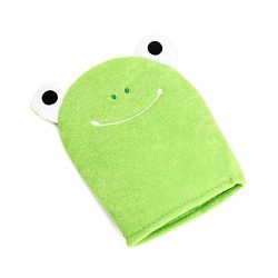 Babyhug Froggy Design Bath Glove - Green