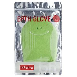 Babyhug Froggy Design Bath Glove - Green