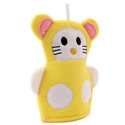Babyhug Bath Glove - Yellow & White