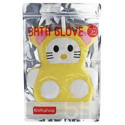 Babyhug Bath Glove - Yellow & White