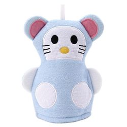 Babyhug Bath Glove - Yellow & White