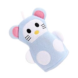 Babyhug Bath Glove - Yellow & White