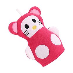Babyhug Bath Glove - Yellow & White
