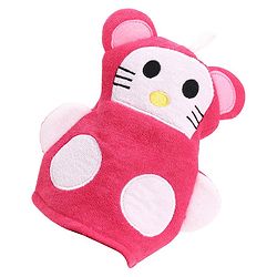 Babyhug Bath Glove - Yellow & White