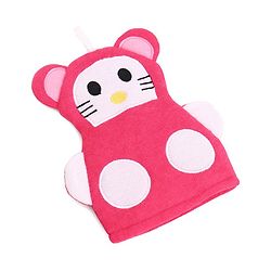 Babyhug Bath Glove - Yellow & White