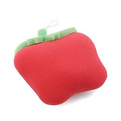 Babyhug Apple Shape Bath Sponge - Red