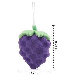 Babyhug Grapes Shape Bath Sponge - Purple