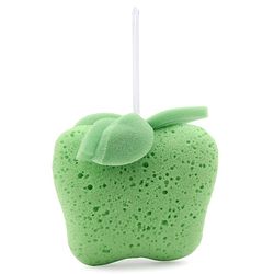 Babyhug Apple Shape Bath Sponge - Green