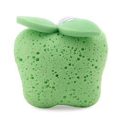 Babyhug Apple Shape Bath Sponge - Green