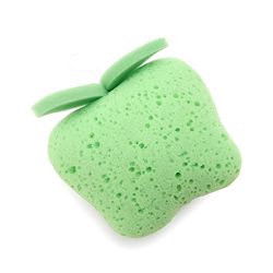 Babyhug Apple Shape Bath Sponge - Green