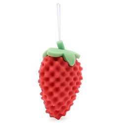 Babyhug Strawberry Shape Bath Sponge - Red