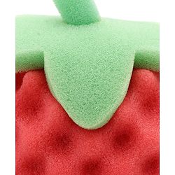 Babyhug Strawberry Shape Bath Sponge - Red