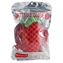 Babyhug Strawberry Shape Bath Sponge - Red