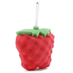 Babyhug Apple Shape Bath Sponge - Red