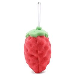 Babyhug Apple Shape Bath Sponge - Red
