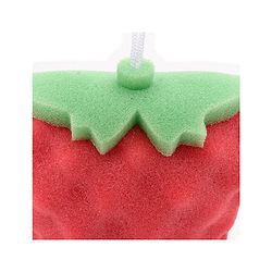 Babyhug Apple Shape Bath Sponge - Red