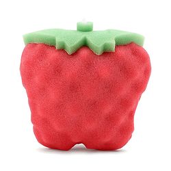 Babyhug Apple Shape Bath Sponge - Red