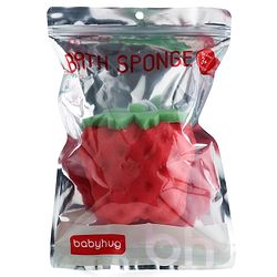Babyhug Apple Shape Bath Sponge - Red