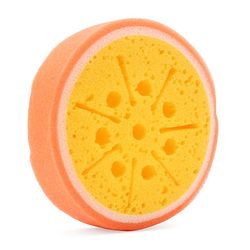 Babyhug Fruit Shaped Bath Sponge - Yellow Orange (Product color / shape may Vary)