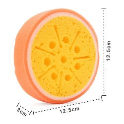 Babyhug Fruit Shaped Bath Sponge - Yellow Orange (Product color / shape may Vary)