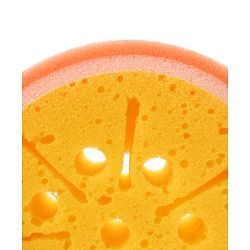 Babyhug Fruit Shaped Bath Sponge - Yellow Orange (Product color / shape may Vary)