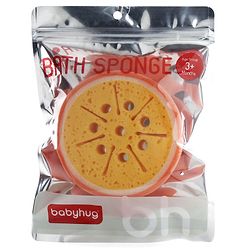 Babyhug Fruit Shaped Bath Sponge - Yellow Orange (Product color / shape may Vary)