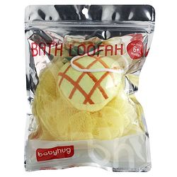 Babyhug Pineapple Sponge Bath Loofah - Yellow