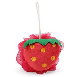 Babyhug Strawberry Sponge Bath Loofah - (Color May Vary)