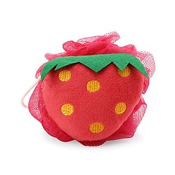 Babyhug Strawberry Sponge Bath Loofah - (Color May Vary)