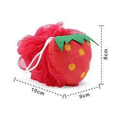 Babyhug Strawberry Sponge Bath Loofah - (Color May Vary)