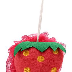 Babyhug Strawberry Sponge Bath Loofah - (Color May Vary)