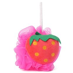Babyhug Strawberry Sponge Bath Loofah - (Color May Vary)