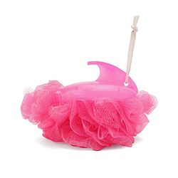 Babyhug Baby Bath Loofah with handle - Pink
