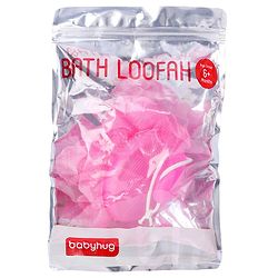 Babyhug Baby Bath Loofah with handle - Pink