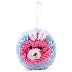 Babyhug Bath Sponge Rabbit Face - Blue & Pink