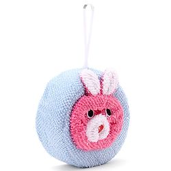 Babyhug Bath Sponge Rabbit Face - Blue & Pink