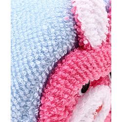 Babyhug Bath Sponge Rabbit Face - Blue & Pink
