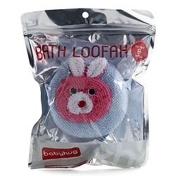 Babyhug Bath Sponge Rabbit Face - Blue & Pink