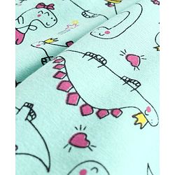 Babyhug Full Length Lounge Pants Dino Print - Green