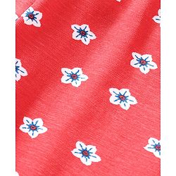 Babyhug Full Length Leggings Floral Print - Red