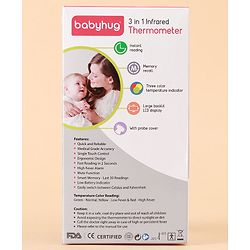Babyhug 3 in 1 Infrared Non Contact Thermometer - Violet
