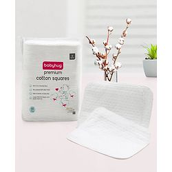 Babyhug Premium Cotton Squares - 60 Pieces