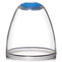 Babyhug Standard Neck Glass Feeding Bottle Blue - 250 ml