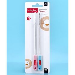 Babyhug Nipple & Straw Cleaner - Pink & Blue